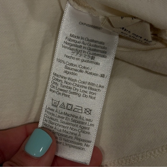 Madewell Coastal Drive Softfade Cotton Oversized Tee SOLD OUT Woman’s Size 1X - Picture 9 of 14